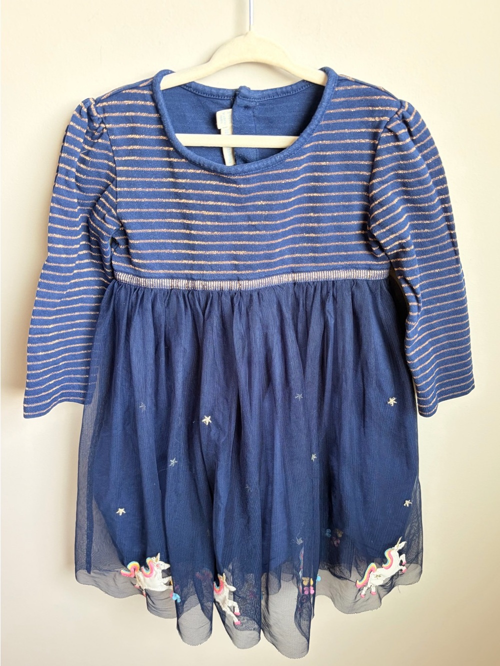 Jojo Maman Bebe Unicorn dress 3/4Y